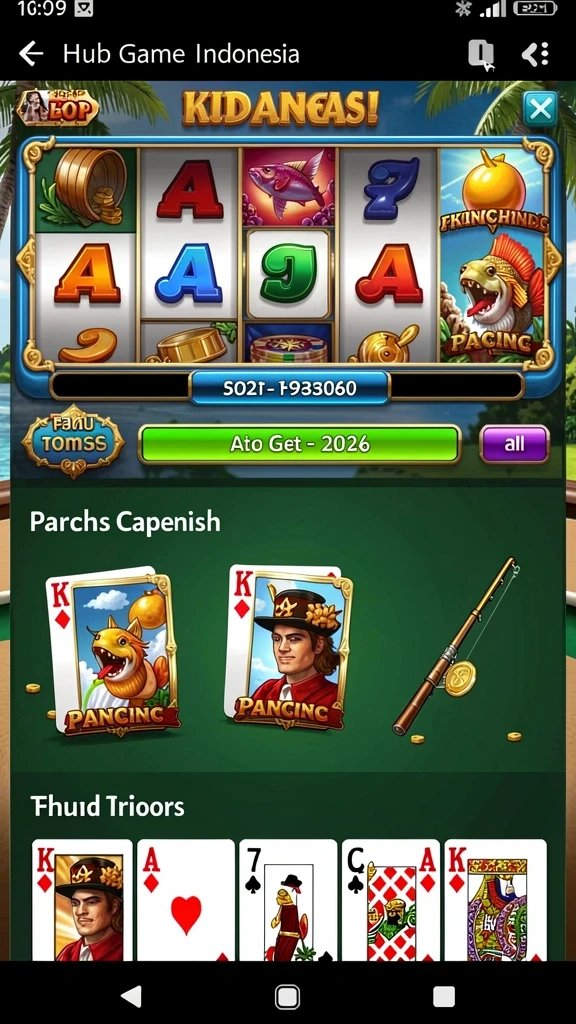 luckydf - Tangkapan layar antarmuka pengguna yang sederhana dan menarik.