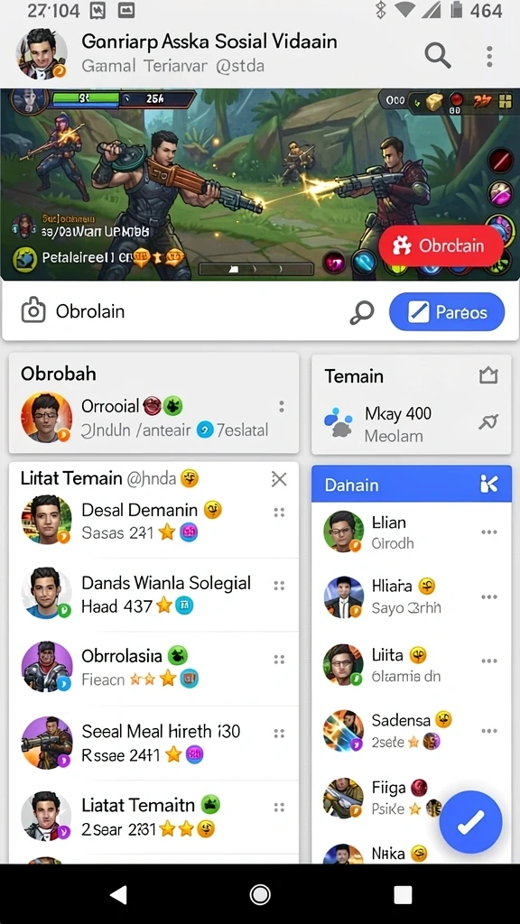 pp444 - Menampilkan karakter utama dalam aksi menantang.