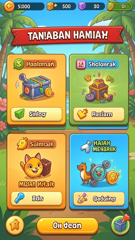 purislot - Tampilan antarmuka yang menarik dan mudah digunakan.