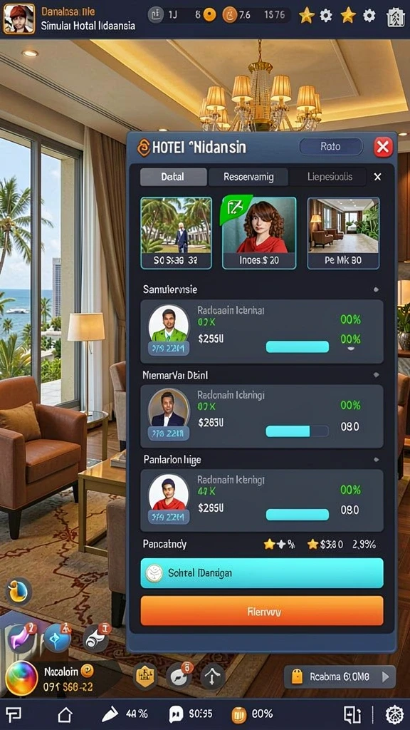 sl777 - Screenshot menunjukkan antarmuka yang menarik dan kaya warna.